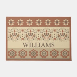  Retro Floral Doormat Deurmat