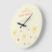 Retro Floral familienaam Grote Klok (Hoek)