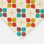 Retro Floral Fleece Deken (Hoek)