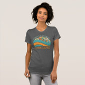 Retro Floral Forever Chasing Zonsondergangen T-shirt (Voorkant volledig)