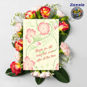 Retro Floral Funny Husband Valentine's Day Kaart
