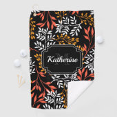 Retro Floral Golfhanddoek (Insitu)