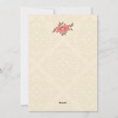 Retro Floral Groovy Graduation Invitations Feestdagenkaart (Achterkant)