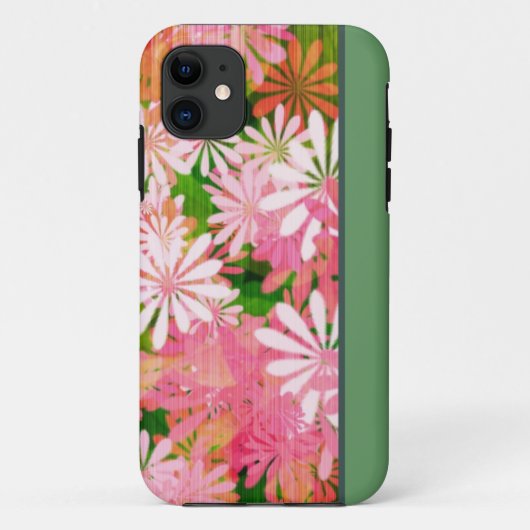 Retro Floral iPhone 5 Hoesje (Achterkant)