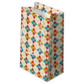 Retro Floral Klein Cadeauzakje (Achterkant Gekanteld)
