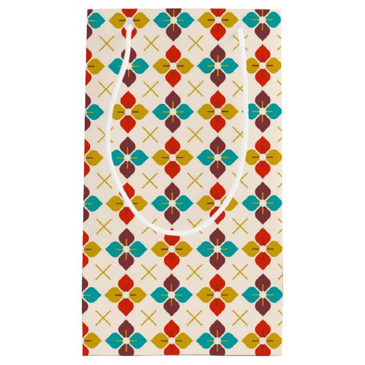 Retro Floral Klein Cadeauzakje (Voorkant)