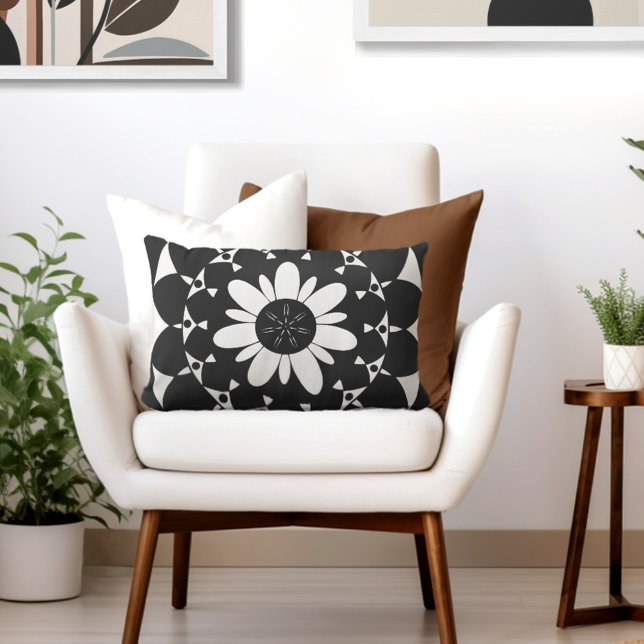 Retro Floral Kussen (Style with the perfect blend of retro floral & elegance to your living room.)