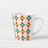 Retro Floral Latte Mok (Rechts)