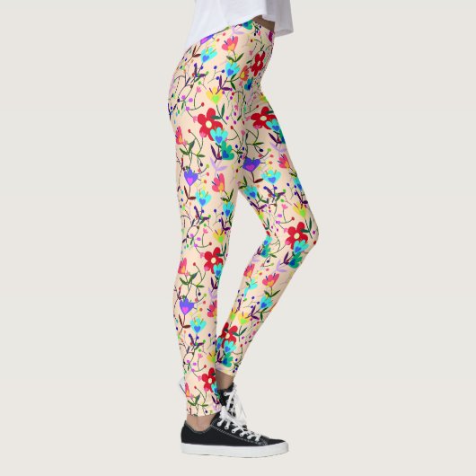Retro  Floral Leggings (Rechts)
