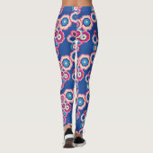 Retro Floral-Leggings Leggings (Achterkant)