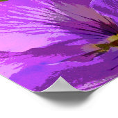 Retro Floral Magenta Fuchsia Vrijgezellenfeest Wel Poster (Hoek)