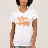 Retro Floral Mama T-shirt (Voorkant)