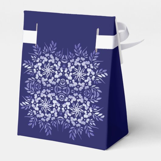 Retro Floral Mandala Bedankdoosjes (Achterkant)