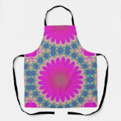Retro Floral Mandala Psychedelic Flower Power Schort (Voorkant)