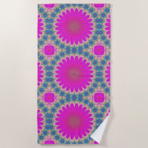 Retro Floral Mandala Psychedelic Flower Power