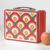 Retro Floral Metal Lunchbox (In situ)