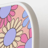 Retro Floral Monogram Pickleball Paddle (Links Detail)