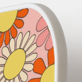 Retro Floral Monogrammed Pickleball Paddle  (Links Detail)