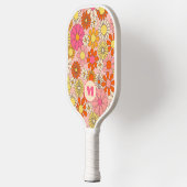 Retro Floral Monogrammed Pickleball Paddle  (Links)