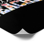 Retro Floral Montessori Teacher Instructor Educato Poster (Hoek)