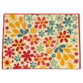 Retro. Floral motifs Groot Cadeauzakje (Voorkant)