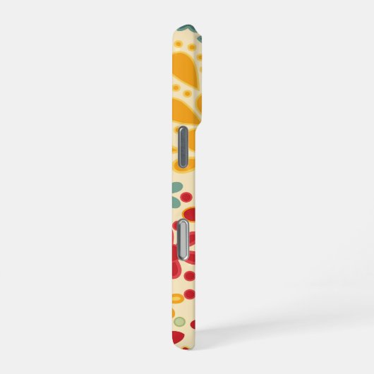 Retro. Floral motifs iPhone Hoesje (Rechterkant)