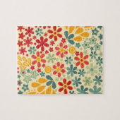 Retro. Floral motifs Legpuzzel (Horizontaal)