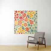 Retro. Floral motifs Wandkleed (In Situ (horizontaal))