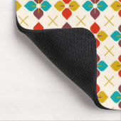 Retro Floral Muismat (Hoek)
