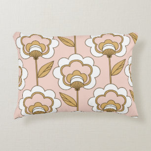 Retro floral: naadloos patroon. accent kussen
