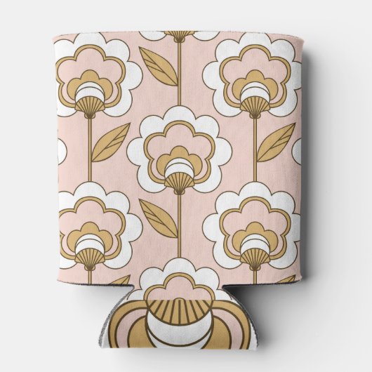 Retro floral: naadloos  patroon. blikjeskoeler (Achterkant)