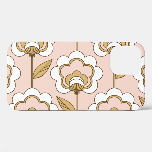 Retro floral: naadloos  patroon. Case-Mate iPhone case (Achterkant (horizontaal))