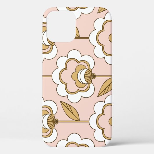 Retro floral: naadloos patroon. Case-Mate iPhone case (Achterkant)