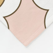 Retro floral: naadloos  patroon. fleece deken (Hoek)