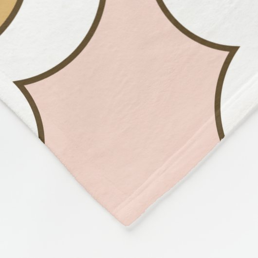 Retro floral: naadloos  patroon. fleece deken (Hoek)