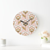 Retro floral: naadloos patroon. grote klok (Huis)