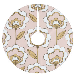 Retro floral: naadloos  patroon. kerstboom rok