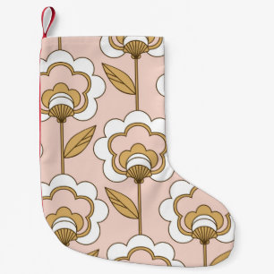 Retro floral: naadloos patroon. kleine kerstsok