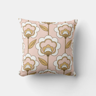 Retro floral: naadloos patroon. kussen