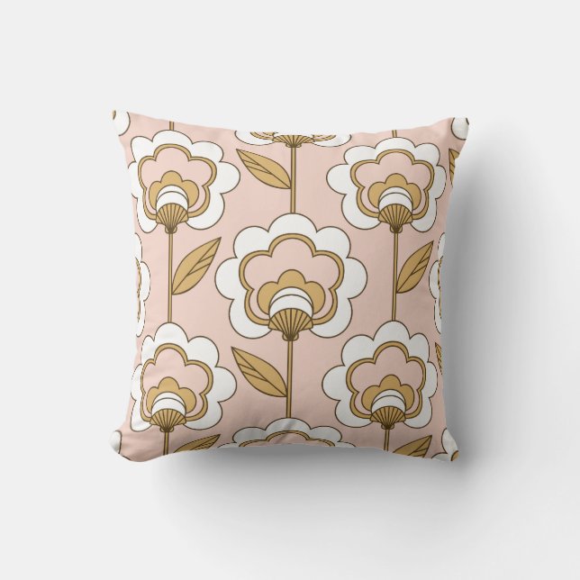 Retro floral: naadloos  patroon. kussen (Voorkant)