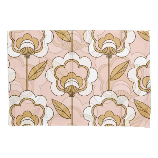 Retro floral: naadloos patroon. kussensloop (Voorkant)