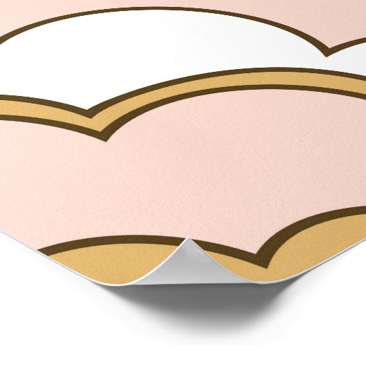 Retro floral: naadloos  patroon. poster (Hoek)