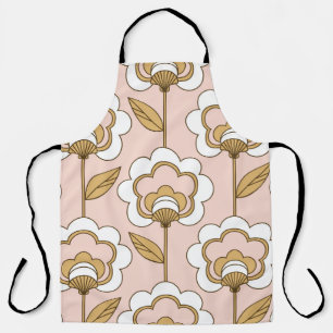 Retro floral: naadloos patroon. schort
