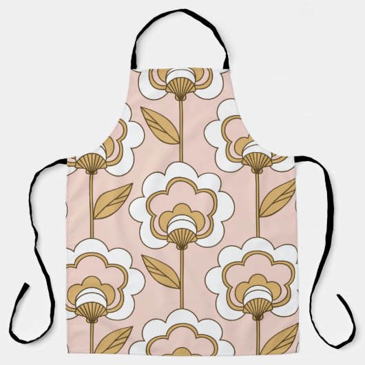 Retro floral: naadloos patroon. schort (Voorkant)