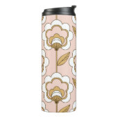 Retro floral: naadloos  patroon. thermosbeker (Gedraaid links)