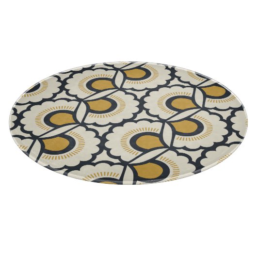 Retro Floral: naadloze  elementen Snijplank (Hoek)