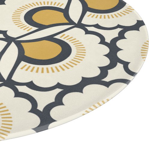 Retro Floral: naadloze  elementen Snijplank (Hoek)