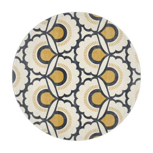 Retro Floral: naadloze elementen Snijplank (Voorkant)