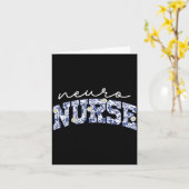 Retro Floral Neuro Nurse Neurology Neurologist Rn  Kaart (Gele Bloem)