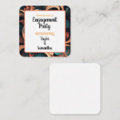  Retro Floral Notitiekaartje (Voorkant / Achterkant)